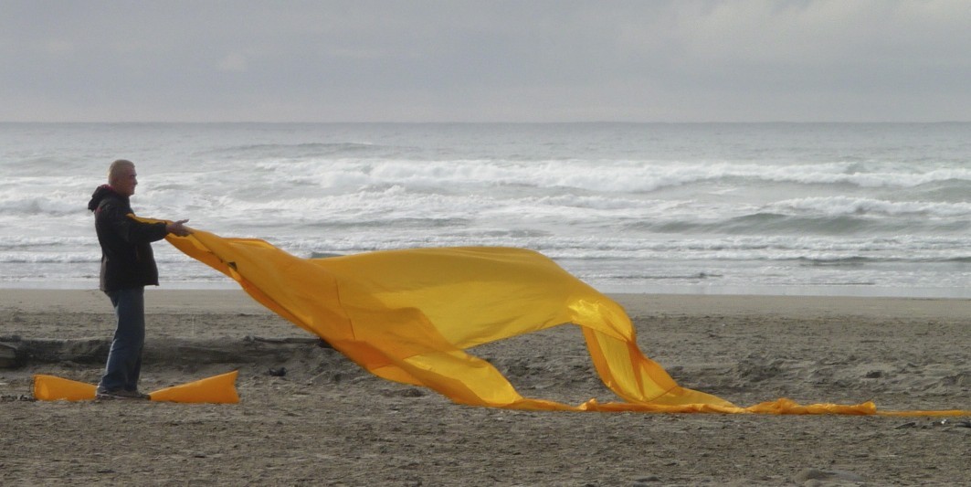 the man who flew kites photograph by artist barbra edwards Pender Island, BC