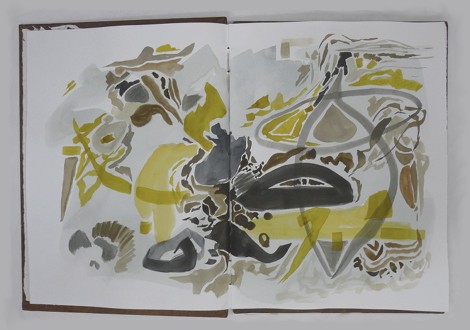 watercolour journaling by barbra edwards, Canadian abstract artist on Pender Island, BC