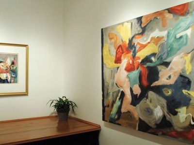 Exhibition of paintings at Canadian Fine Arts featuring contemporary artist  Barbra Edwards